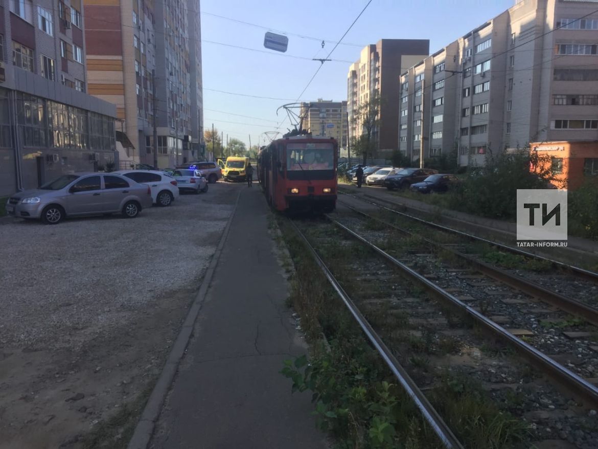 Казан урамында ике трамвай бәрелешкән: зыян күрүче дә бар