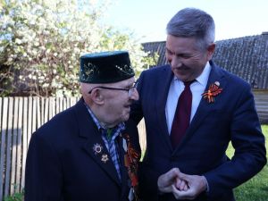 Актаныш районы башлыгы ветераннарны Бөек Җиңүнең 80 еллыгы белән котлады
