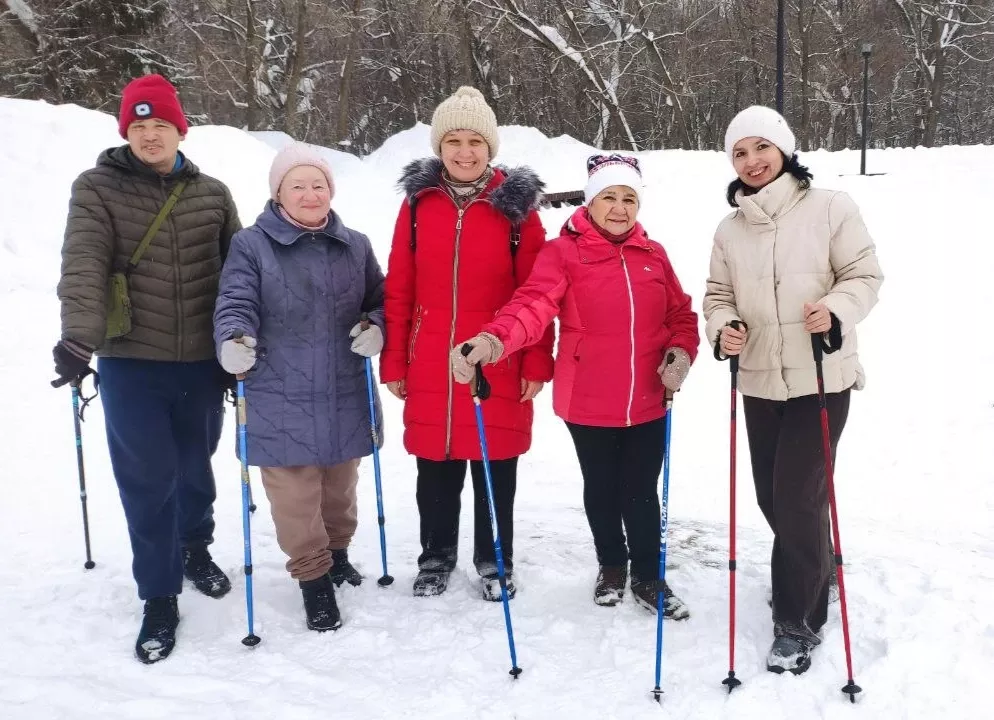 Паркларда Скандинав йөреше популярлашты